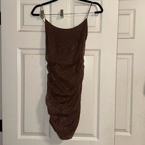 muave sparkly homecoming dress